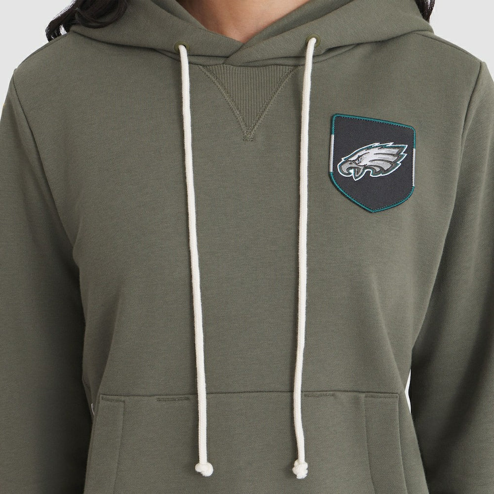 Philadelphia Eagles Women's 2025 Salute to Service Sideline Standard Issue Dri-FIT Hoodie - Olive - Nike