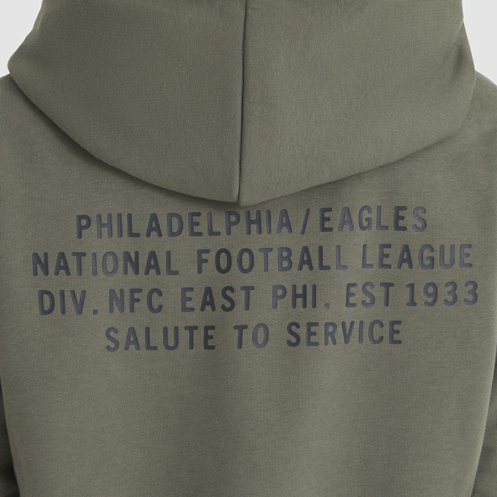 Philadelphia Eagles Women's 2025 Salute to Service Sideline Standard Issue Dri-FIT Hoodie - Olive - Nike