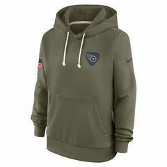 Tennessee Titans Women's 2025 Salute to Service Sideline Standard Issue Dri-FIT Hoodie - Olive - Nike