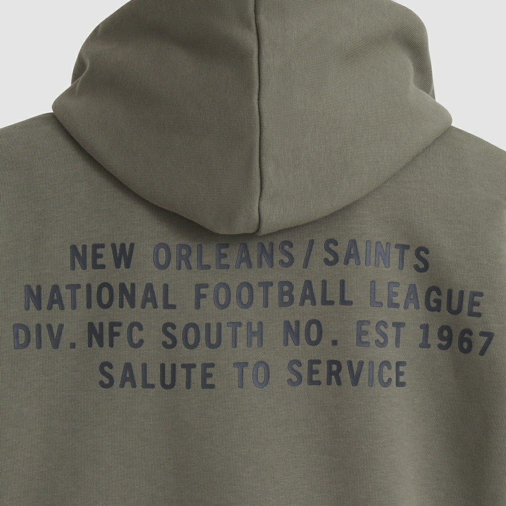 New Orleans Saints Women's 2025 Salute to Service Sideline Standard Issue Dri-FIT Hoodie - Olive - Nike