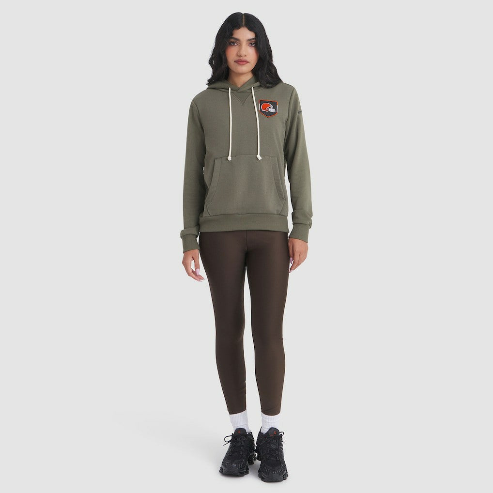 Cleveland Browns Women's 2025 Salute to Service Sideline Standard Issue Dri-FIT Hoodie - Olive - Nike