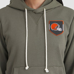 Cleveland Browns Women's 2025 Salute to Service Sideline Standard Issue Dri-FIT Hoodie - Olive - Nike