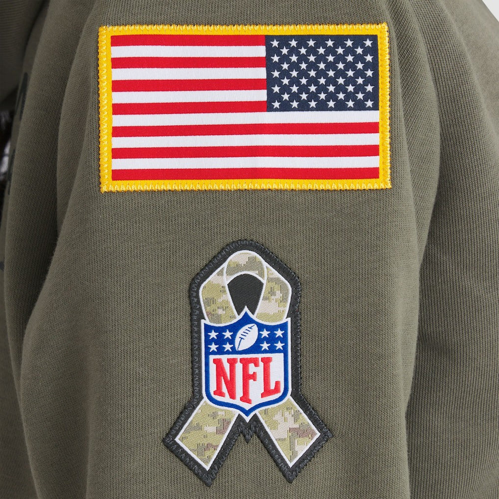 Cleveland Browns Women's 2025 Salute to Service Sideline Standard Issue Dri-FIT Hoodie - Olive - Nike