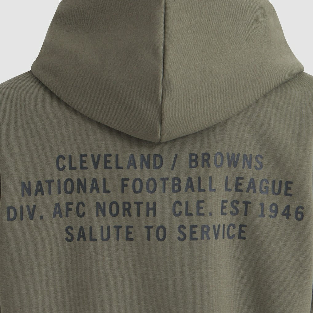 Cleveland Browns Women's 2025 Salute to Service Sideline Standard Issue Dri-FIT Hoodie - Olive - Nike