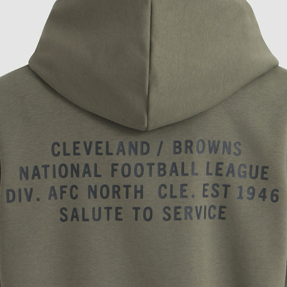 Cleveland Browns Women's 2025 Salute to Service Sideline Standard Issue Dri-FIT Hoodie - Olive - Nike