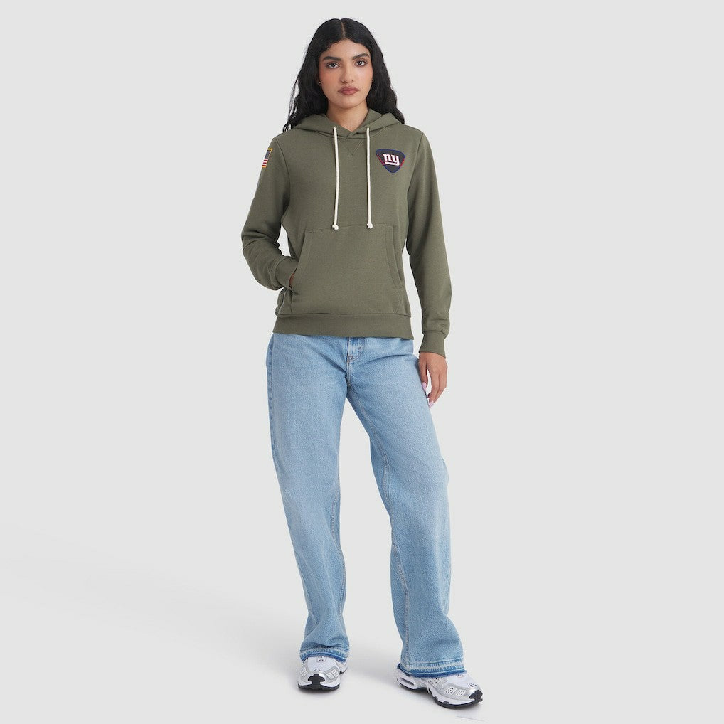 New York Giants Women's 2025 Salute to Service Sideline Standard Issue Dri-FIT Hoodie - Olive - Nike