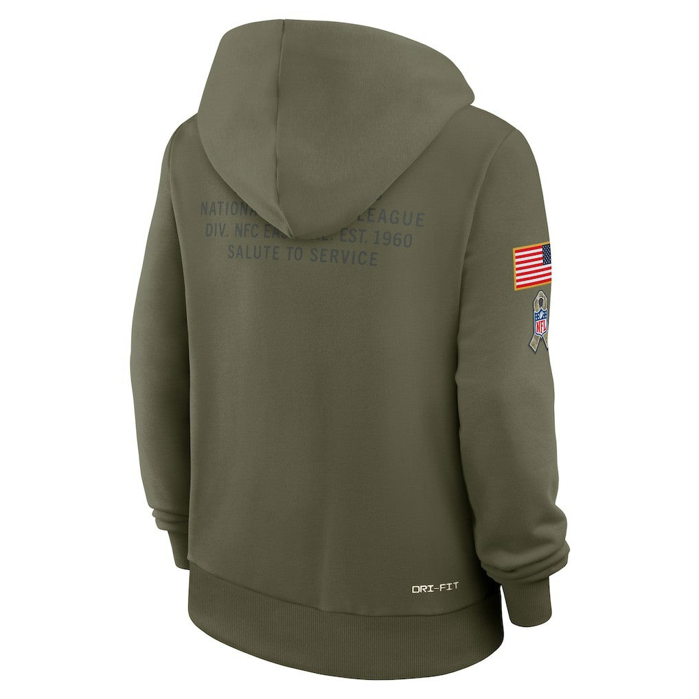 Dallas Cowboys Women's 2025 Salute to Service Sideline Standard Issue Dri-FIT Hoodie - Olive - Nike