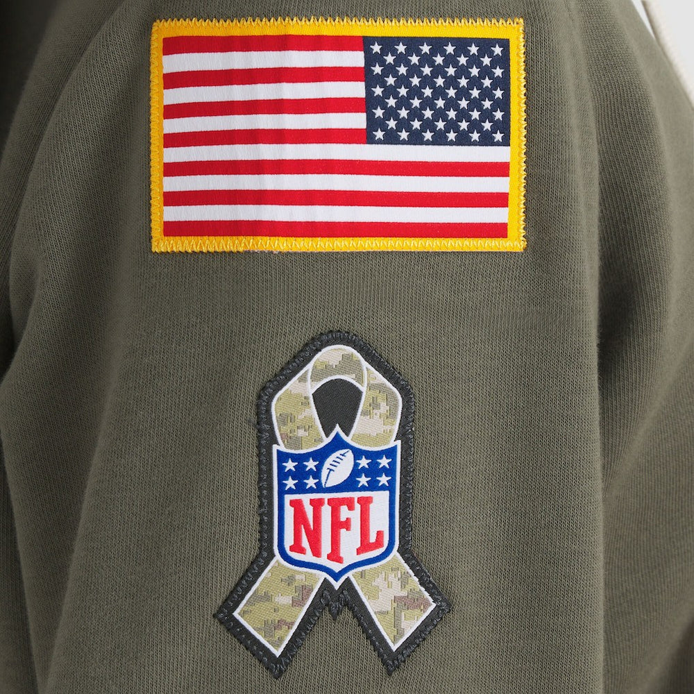 Detroit Lions Women's 2025 Salute to Service Sideline Standard Issue Dri-FIT Hoodie - Olive - Nike