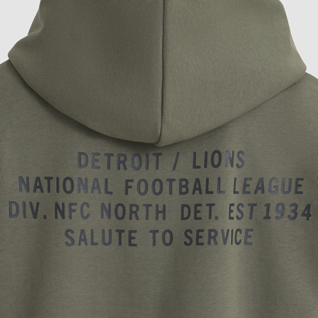 Detroit Lions Women's 2025 Salute to Service Sideline Standard Issue Dri-FIT Hoodie - Olive - Nike