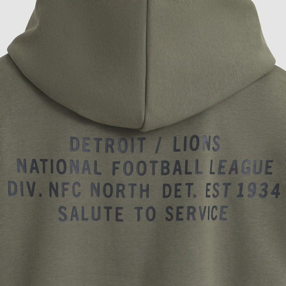 Detroit Lions Women's 2025 Salute to Service Sideline Standard Issue Dri-FIT Hoodie - Olive - Nike