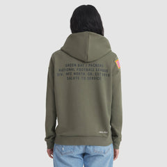 Green Bay Packers Women's 2025 Salute to Service Sideline Standard Issue Dri-FIT Hoodie - Olive - Nike
