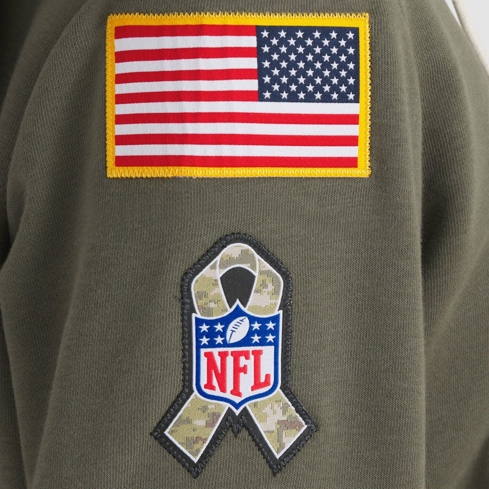 Green Bay Packers Women's 2025 Salute to Service Sideline Standard Issue Dri-FIT Hoodie - Olive - Nike