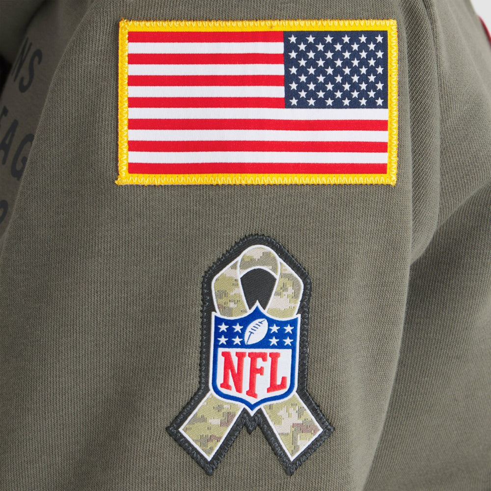 Houston Texans Women's 2025 Salute to Service Sideline Standard Issue Dri-FIT Hoodie - Olive - Nike