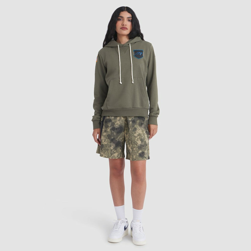 Carolina Panthers Women's 2025 Salute to Service Sideline Standard Issue Dri-FIT Hoodie - Olive - Nike