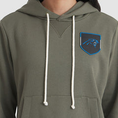 Carolina Panthers Women's 2025 Salute to Service Sideline Standard Issue Dri-FIT Hoodie - Olive - Nike
