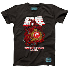 Atlanta Hawks NBALab x Hyperfly Unisex Year of the Snake Lunar New Year Collection T-Shirt Heather Black