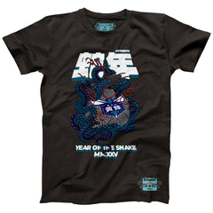 Charlotte Hornets NBALab x Hyperfly Unisex Year of the Snake Lunar New Year Collection T-Shirt Heather Black