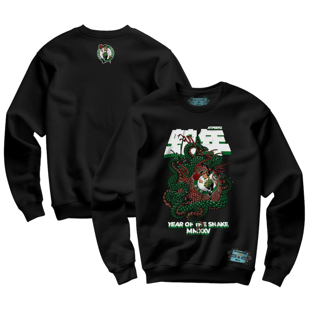 Boston Celtics NBALab x Hyperfly Unisex Year of the Snake Lunar New Year Collection Sweatshirt Black