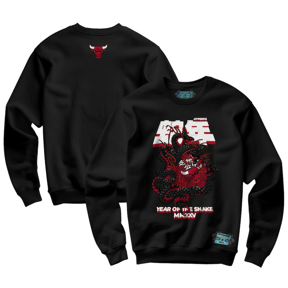 Chicago Bulls NBALab x Hyperfly Unisex Year of the Snake Lunar New Year Collection Sweatshirt Black