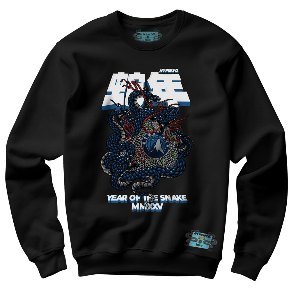 Minnesota Timberwolves NBALab x Hyperfly Unisex Year of the Snake Lunar New Year Collection Sweatshirt Black