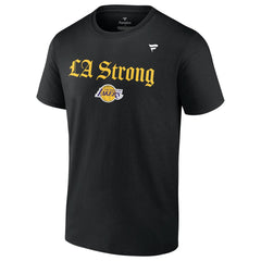 Fanatics Los Angeles Lakers Unisex LA Strong T-Shirt Black
