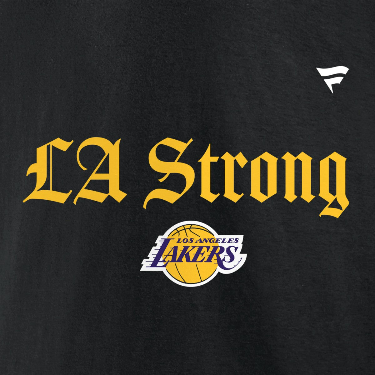 Fanatics Los Angeles Lakers Unisex LA Strong T-Shirt Black