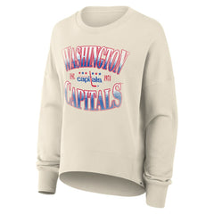 Washington Capitals Fanatics Women's Oversized Vintage Slice Pullover Sweatshirt - Cream | Fanatics near me