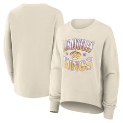 Los Angeles Kings Fanatics Women's Oversized Vintage Slice Pullover Sweatshirt - Cream | Fanatics on sale
