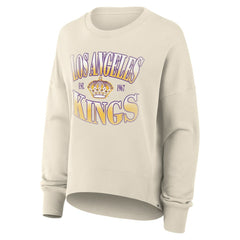 Los Angeles Kings Fanatics Women's Oversized Vintage Slice Pullover Sweatshirt - Cream | Fanatics on sale