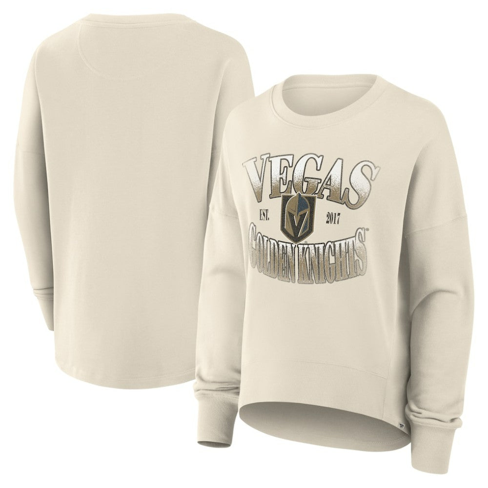 Vegas Golden Knights Fanatics Women's Oversized Slice Pullover Sweatshirt - Cream | Fanatics discount