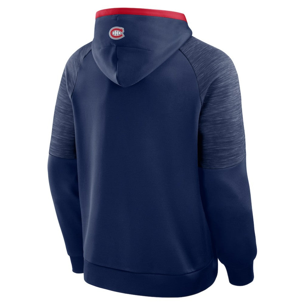 Montreal Canadiens Fanatics Goaltender Defender Pullover Hoodie - Navy | Fanatics on sale