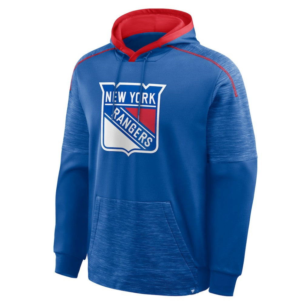 New York Rangers Fanatics Goaltender Defender Pullover Hoodie - Blue | Fanatics Clearance