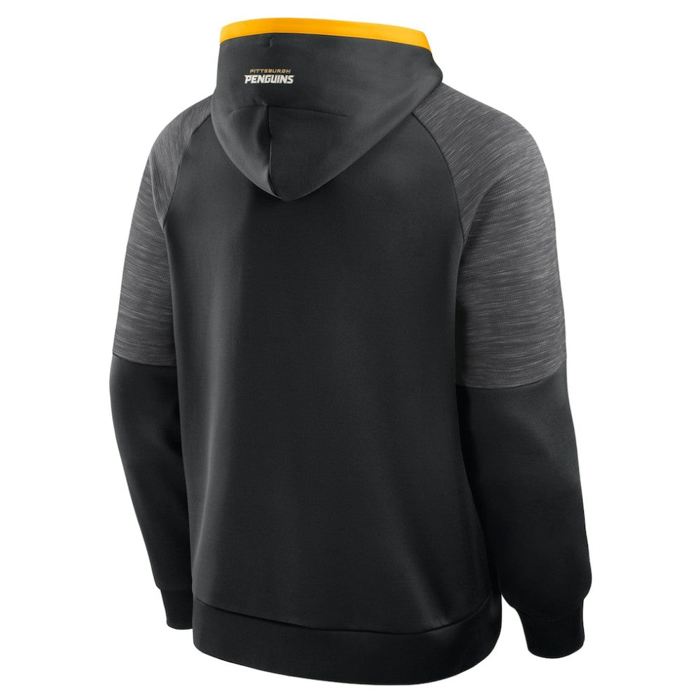 Pittsburgh Penguins Fanatics Goaltender Defender Pullover Hoodie - Black | Fanatics Clearance