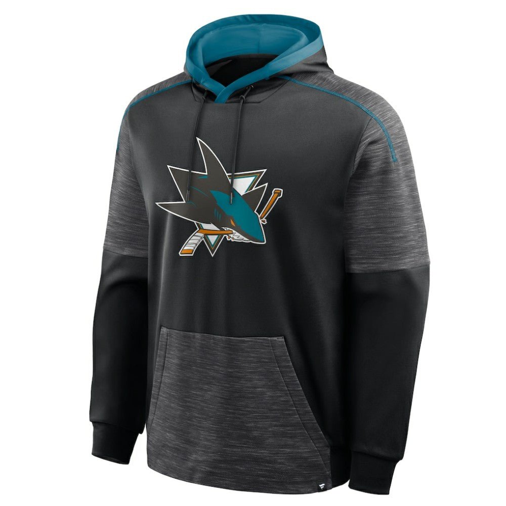 San Jose Sharks Fanatics Goaltender Defender Pullover Hoodie - Black | Fanatics Clearance