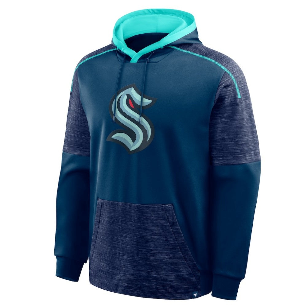 Seattle Kraken Fanatics Goaltender Defender Pullover Hoodie - Deep Sea Blue | Fanatics sale