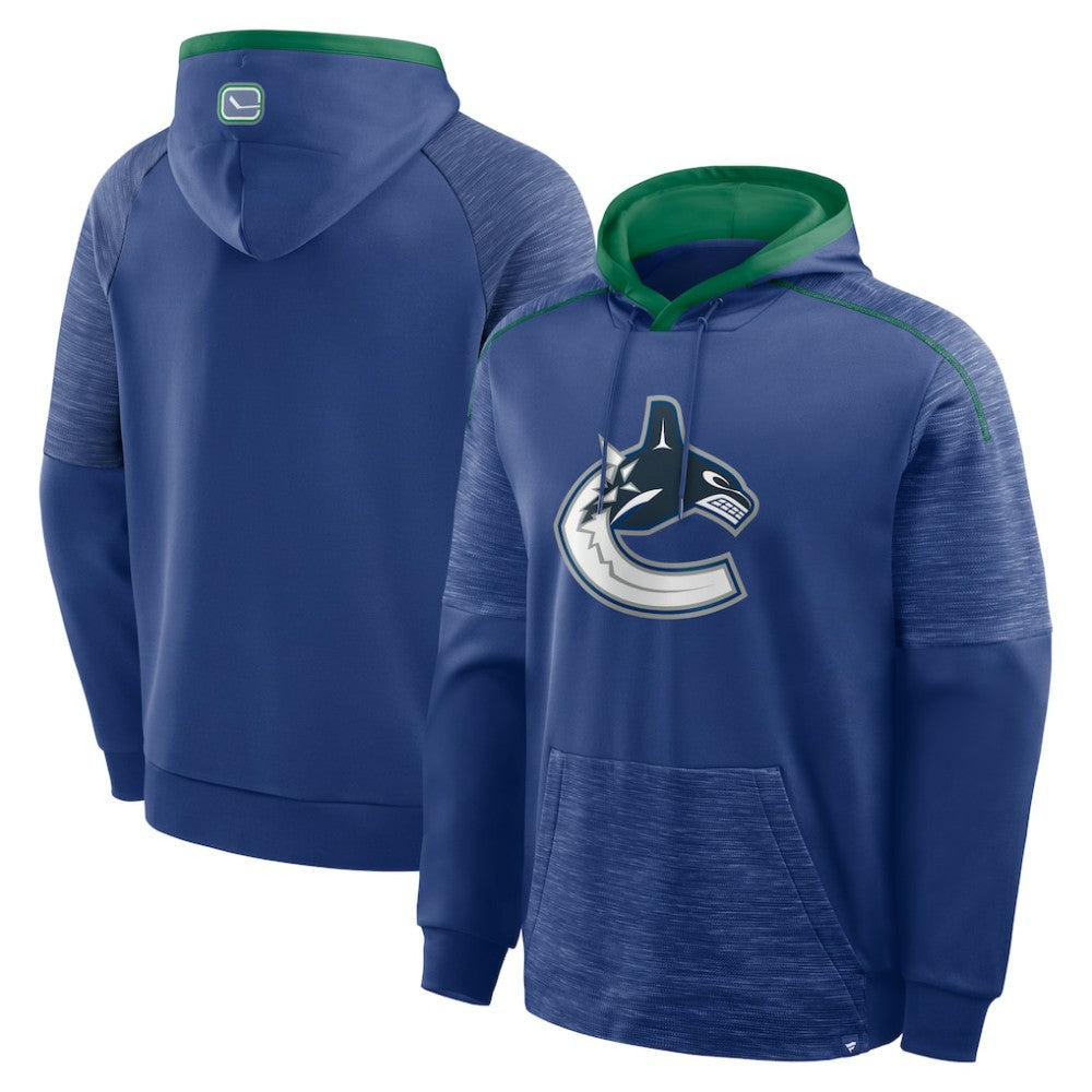 Vancouver Canucks Fanatics Goaltender Defender Pullover Hoodie - Blue | Fanatics online