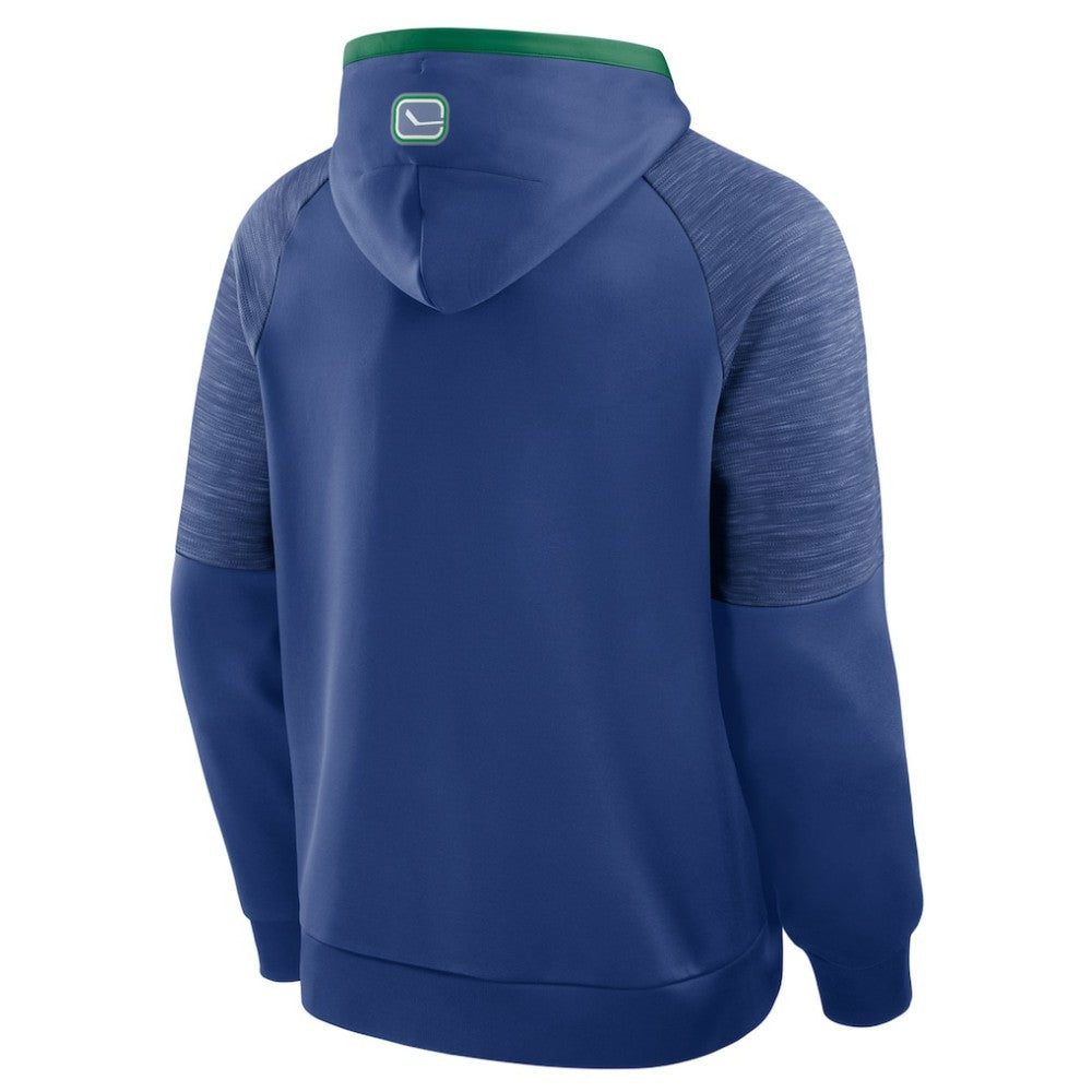 Vancouver Canucks Fanatics Goaltender Defender Pullover Hoodie - Blue | Fanatics online