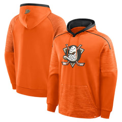 Anaheim Ducks Fanatics Goaltender Defender Pullover Hoodie - Orange | Fanatics on sale
