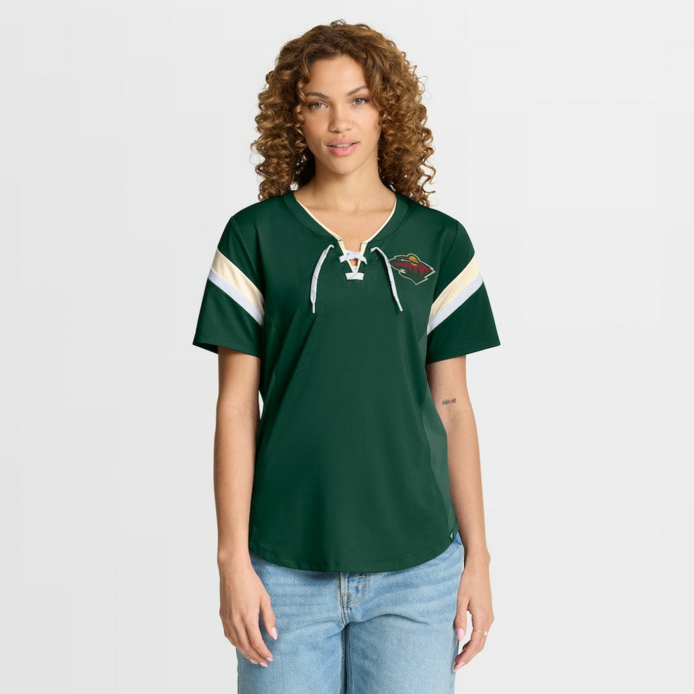 Minnesota Wild Fanatics Women's Offside Athena T-Shirt - Green | Fanatics Lifestyle