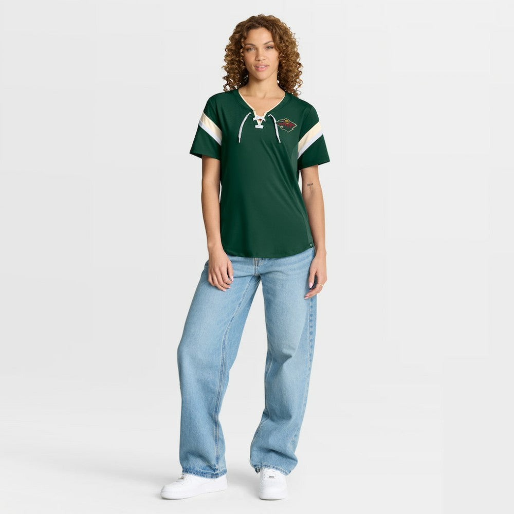 Minnesota Wild Fanatics Women's Offside Athena T-Shirt - Green | Fanatics Lifestyle