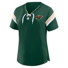 Minnesota Wild Fanatics Women's Offside Athena T-Shirt - Green | Fanatics Lifestyle