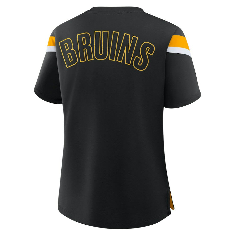 Boston Bruins Fanatics Women's Offside Athena T-Shirt - Black | Fanatics Lifestyle