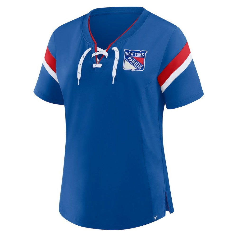 New York Rangers Fanatics Women's Offside Athena T-Shirt - Blue | Fanatics on sale