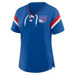 New York Rangers Fanatics Women's Offside Athena T-Shirt - Blue | Fanatics on sale