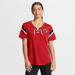 New Jersey Devils Fanatics Women's Offside Athena T-Shirt - Red | Fanatics online