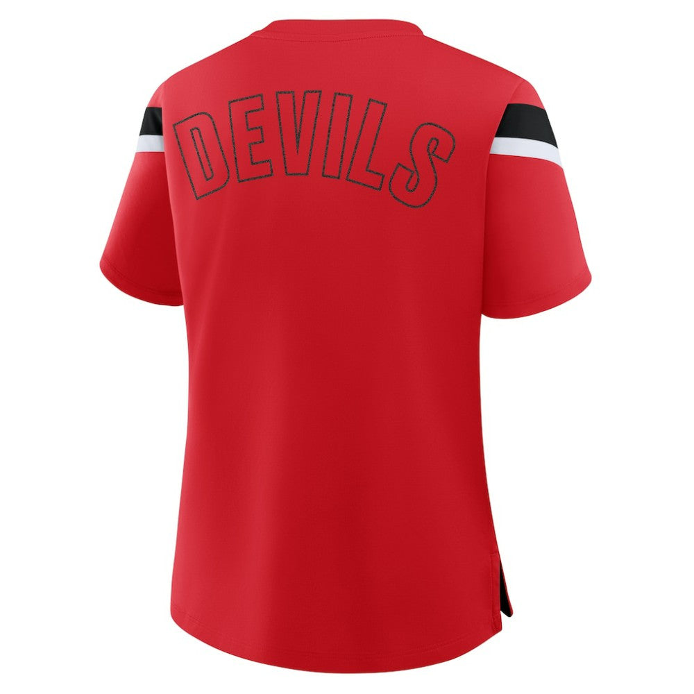 New Jersey Devils Fanatics Women's Offside Athena T-Shirt - Red | Fanatics online
