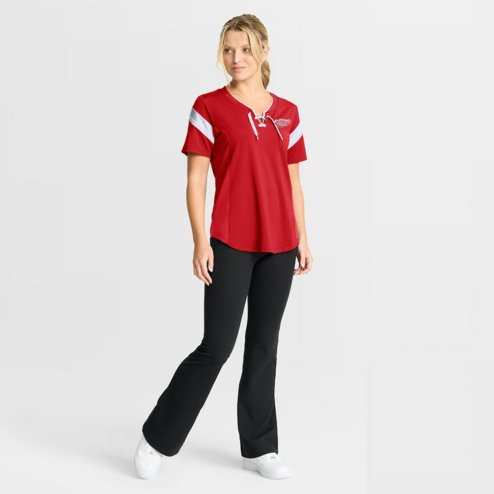 Detroit Red Wings Fanatics Women's Offside Athena T-Shirt - Red | Fanatics sale