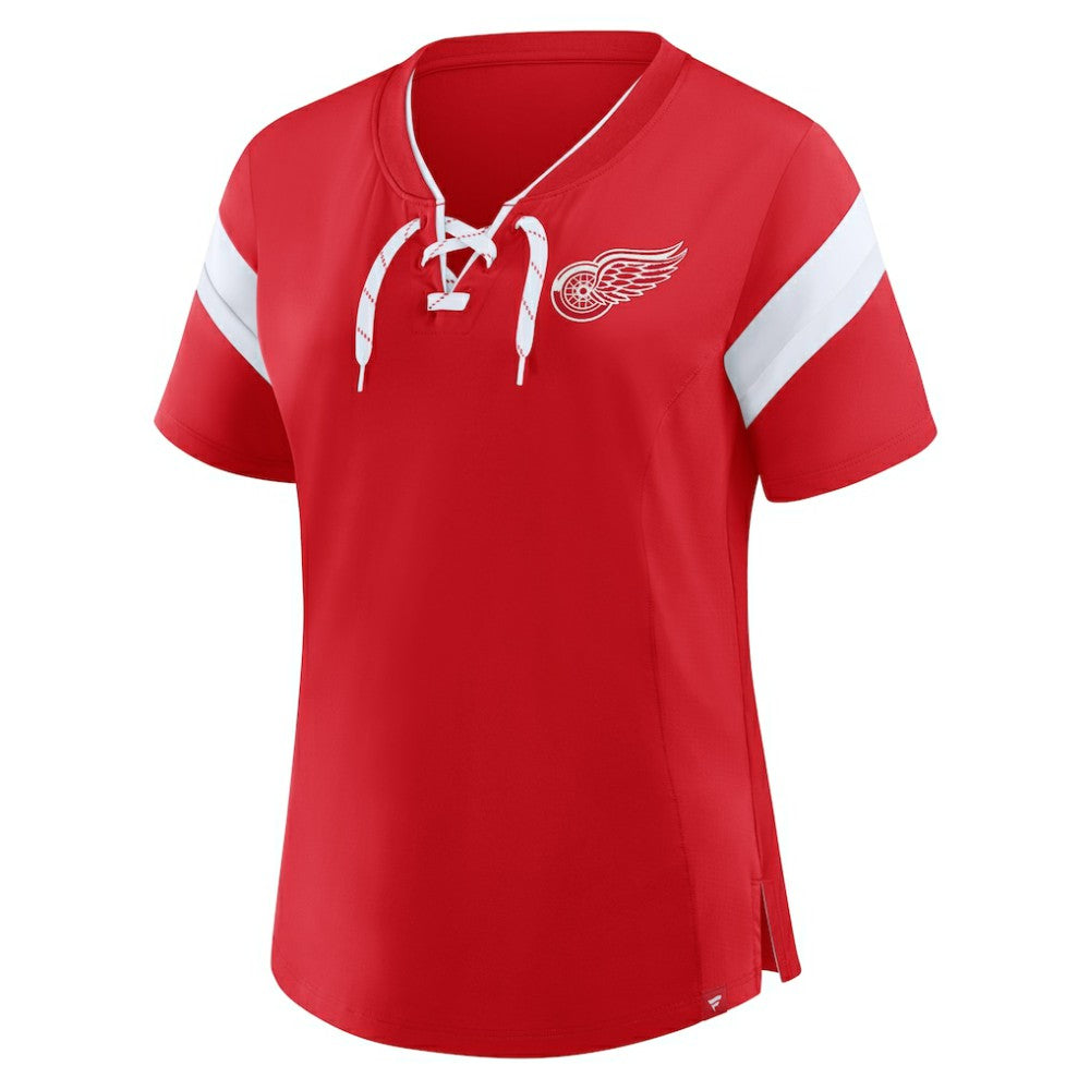 Detroit Red Wings Fanatics Women's Offside Athena T-Shirt - Red | Fanatics sale