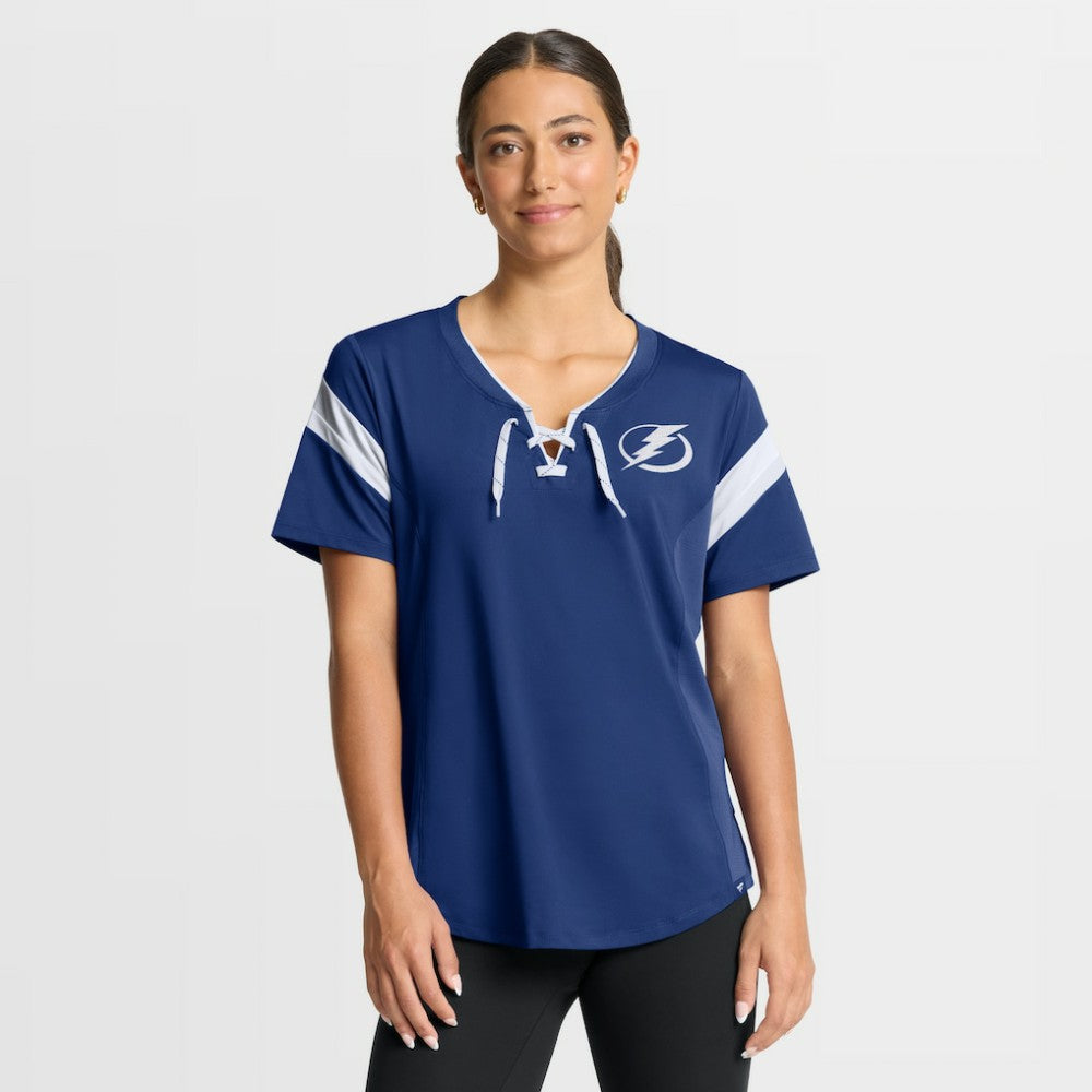 Tampa Bay Lightning Fanatics Women's Offside Athena T-Shirt - Blue | Fanatics sale