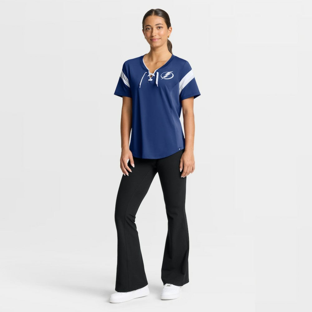 Tampa Bay Lightning Fanatics Women's Offside Athena T-Shirt - Blue | Fanatics sale